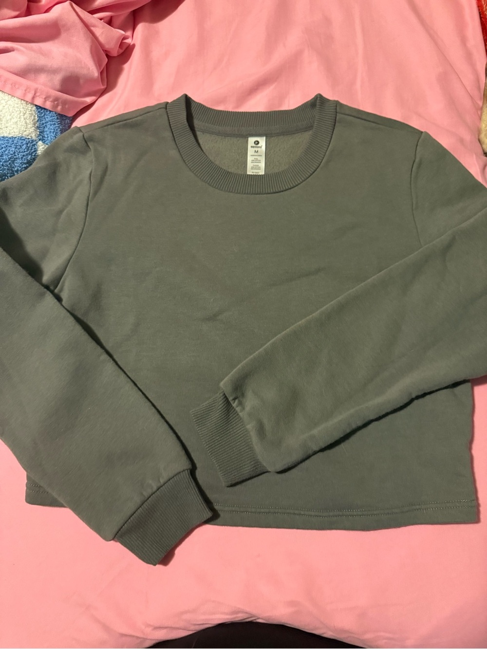 90 Degree By Reflex Men's Crewneck Sweater — Sage Green